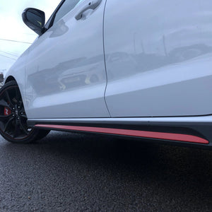 Hyundai i30N  Red Sill Inserts Approved By Hyundai UK (1 set / 2 items) - NSport Ltd Store  