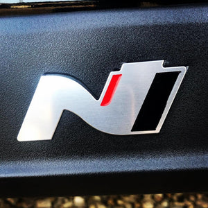 I30 N Emblem Badges For Sill Inlay - Hyundai UK Approved (2x Metal) - NSport Ltd Store  