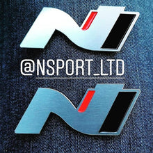 Load image into Gallery viewer, I30 N Emblem Badges For Sill Inlay - Hyundai UK Approved (2x Metal) - NSport Ltd Store  